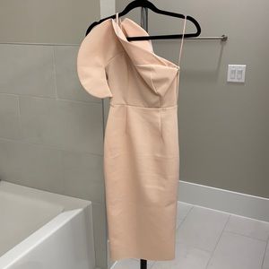 Pink Circle One Shoulder Bodycon Dress